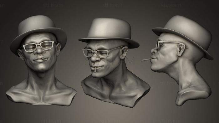 3D модель Эскиз головы стильного мужчины (STL)